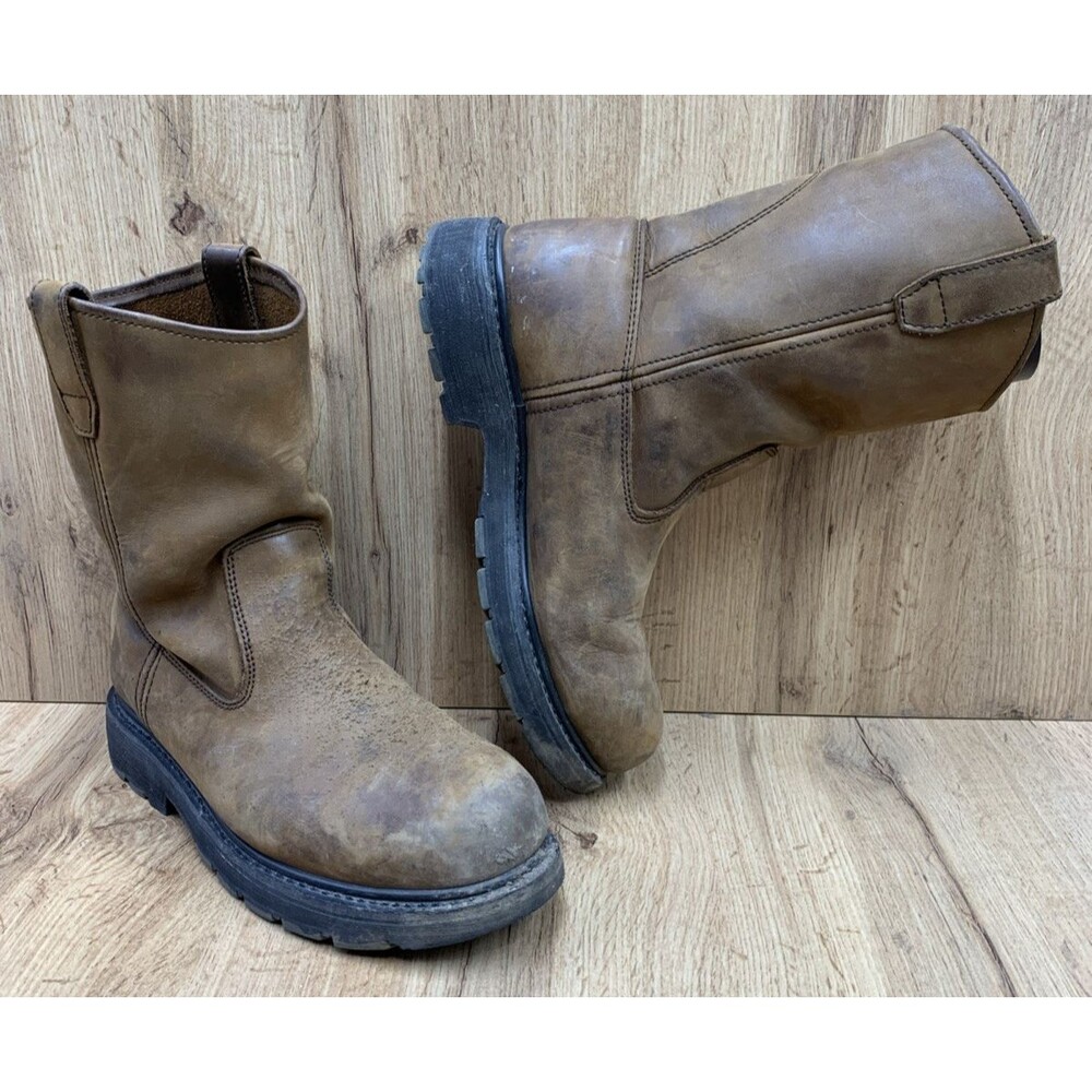 Wolverine Boots W04707  Steel-Toe Electrical Hazard Wellington Brown Size 9.5 M